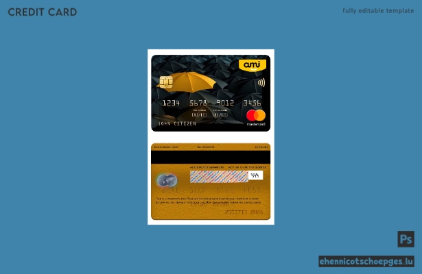 New Zealand Ami Insurance Limited Bank Mastercard Beispielvorschau